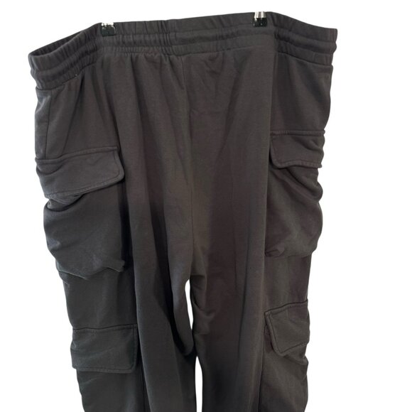 Fashion Nova Kayla Cargo Sweatpants Charcoal Gray Elastic Waistband Plus Size 3X - Picture 5 of 12